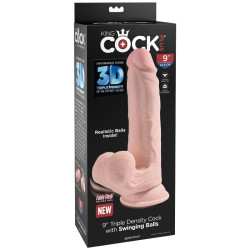 King Cock - Plus Balles Gode 3D 20.3 Cm
